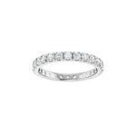 Diamond French-Set Eternity Band in 14K Gold or Platinum - 14K White Gold