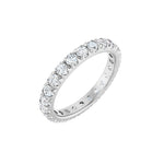 Diamond French-Set Eternity Band in 14K Gold or Platinum - Platinum