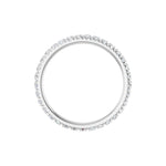 Diamond French-Set Eternity Band in 14K Gold or Platinum - 14K White Gold