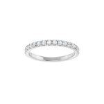 Diamond French-Set Eternity Band in 14K Gold or Platinum - 14K White Gold