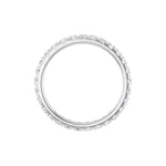 Diamond French-Set Eternity Band in 14K Gold or Platinum - 14K White Gold