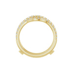 Diamond French-Set Ring Guard in 14K Gold - 14K Yellow Gold