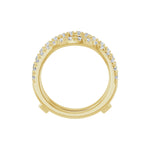 Diamond French-Set Ring Guard in 14K Gold - 14K Yellow Gold