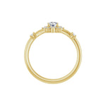 Diamond Halo-Style Ring in 14K Gold - 14K Yellow Gold