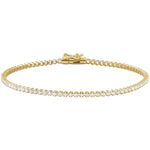 Diamond Lightweight Line Tennis Bracelet in 14K Gold - 14K Yellow Gold