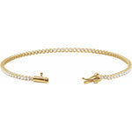 Diamond Lightweight Line Tennis Bracelet in 14K Gold - 14K Yellow Gold