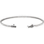 Diamond Lightweight Line Tennis Bracelet in 14K Gold - 14K White Gold