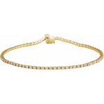 Diamond Line Tennis Bracelet in 14K Gold, 1 to 10 CT TW - 14K Yellow Gold