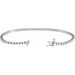 Diamond Line Tennis Bracelet in 14K Gold, 1 to 10 CT TW - 14K White Gold
