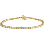 Diamond Line Tennis Bracelet in 14K Gold, 1 to 10 CT TW - 14K Yellow Gold