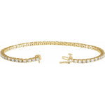 Diamond Line Tennis Bracelet in 14K Gold, 1 to 10 CT TW - 14K Yellow Gold