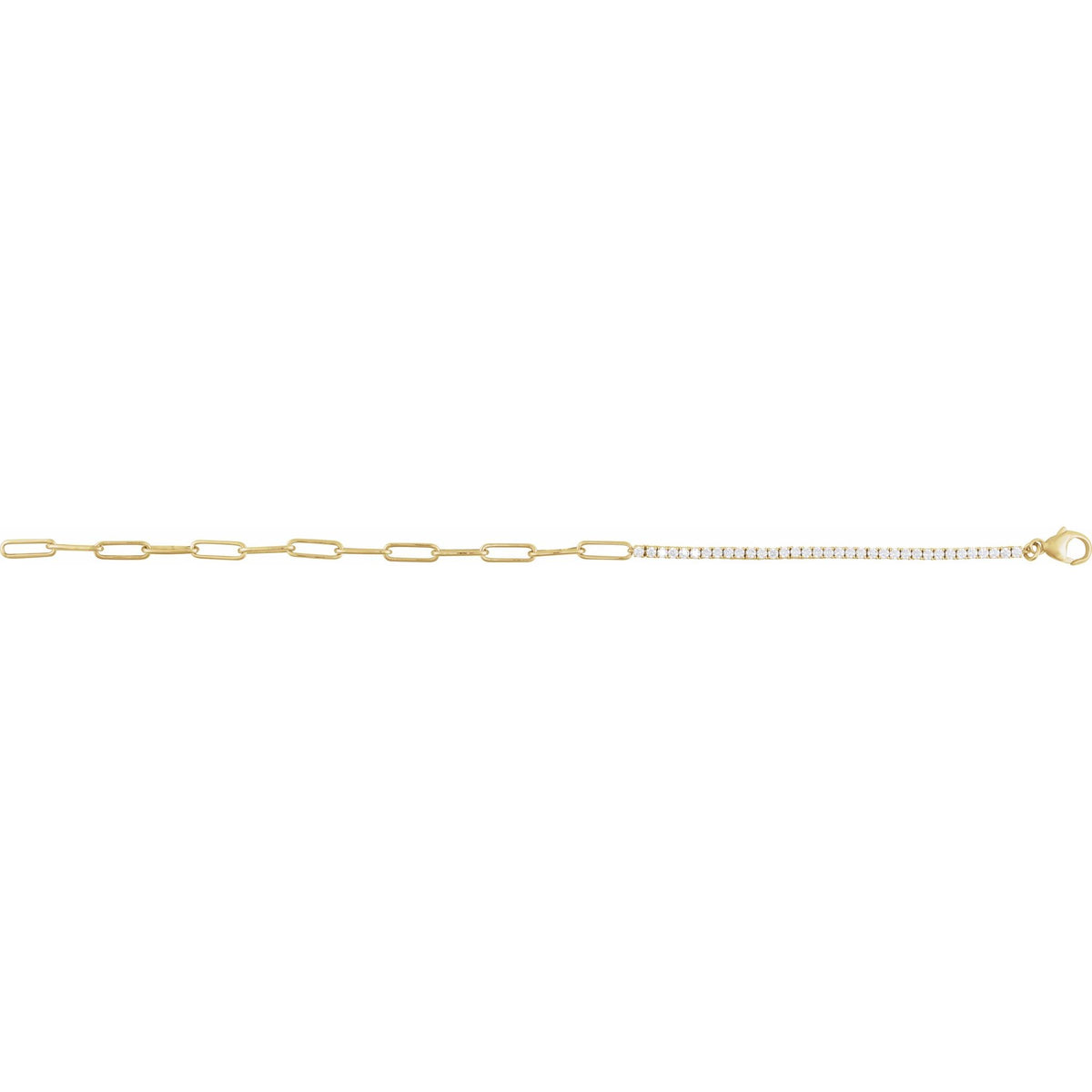 Diamond Line Tennis Bracelet in 14K Gold, 1 CT TW - 14K Yellow Gold