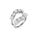 Diamond Ring Guard in 14K Gold, 1 1/5 to 2 1/2 CT TW - 14K White Gold