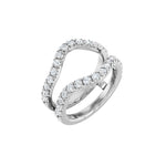 Diamond Ring Guard in 14K Gold, 1/2 to 1 1/2 CT TW - 14K White Gold