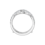 Diamond Ring Guard in 14K Gold, 1/2 to 1 1/2 CT TW - 14K White Gold