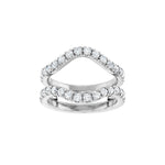 Diamond Ring Guard in 14K Gold, 1/2 to 1 1/2 CT TW - 14K White Gold