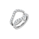 Diamond Ring Guard in 14K Gold, 1/2 to 1 1/2 CT TW - 14K White Gold