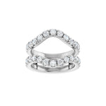 Diamond Ring Guard in 14K Gold, 1/2 to 1 1/2 CT TW - 14K White Gold