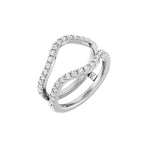 Diamond Ring Guard in 14K Gold, 1/2 to 1 1/2 CT TW - 14K White Gold