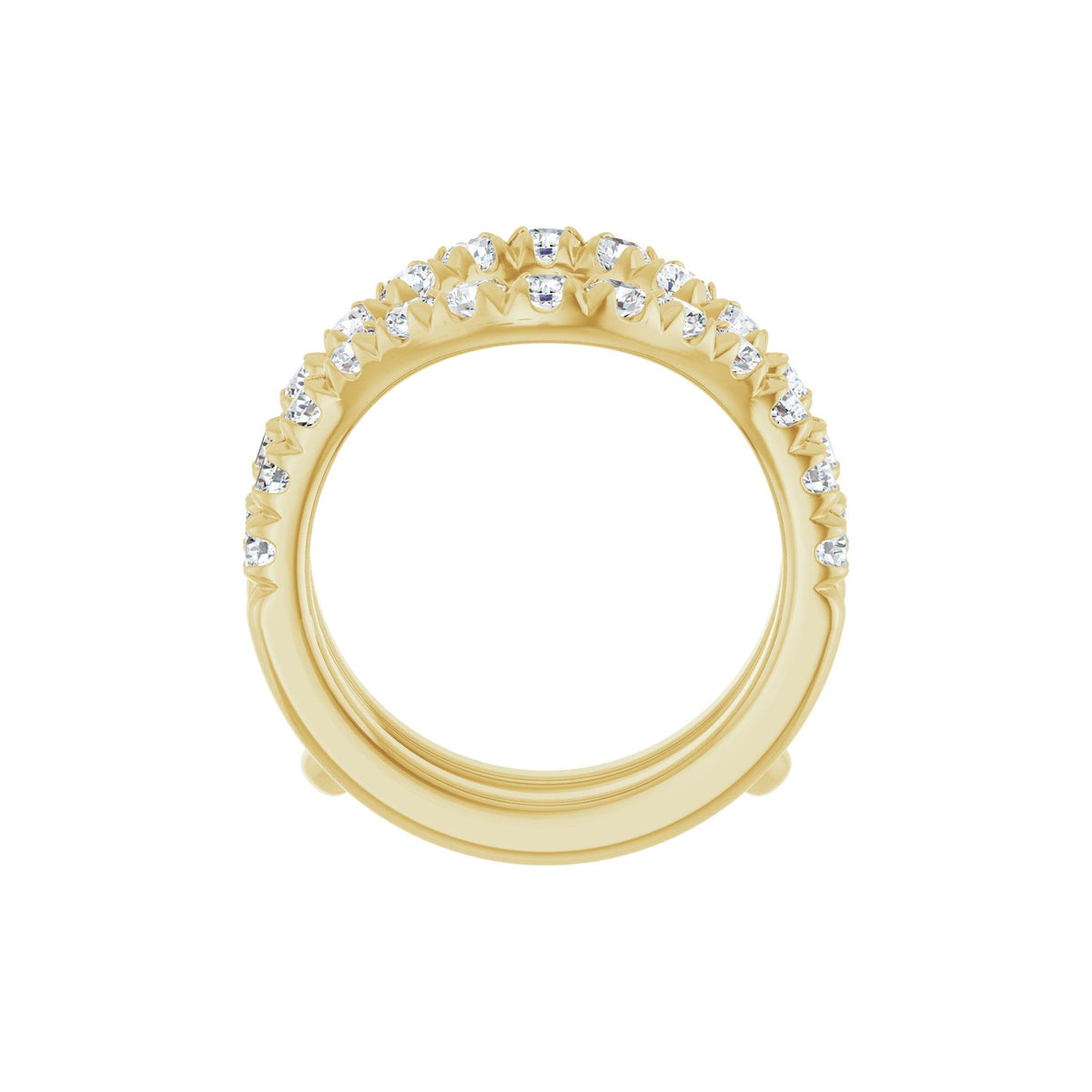 Diamond Ring Guard in 14K Gold, 1/2 to 1 1/2 CT TW - 14K Yellow Gold
