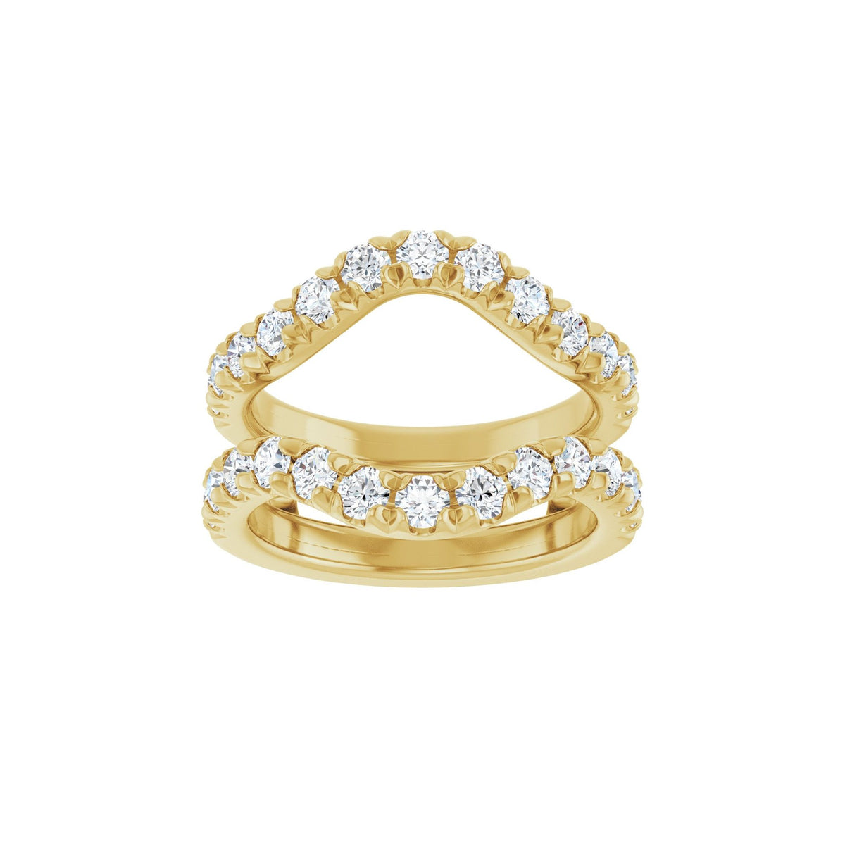 Diamond Ring Guard in 14K Gold, 1/2 to 1 1/2 CT TW - 14K Yellow Gold