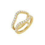 Diamond Ring Guard in 14K Gold, 1/2 to 1 1/2 CT TW - 14K Yellow Gold