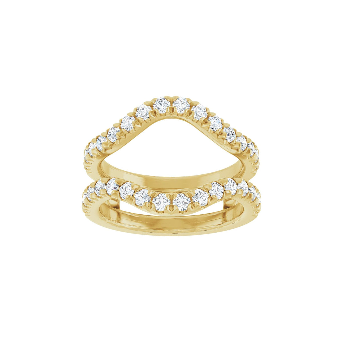 Diamond Ring Guard in 14K Gold, 1/2 to 1 1/2 CT TW - 14K Yellow Gold