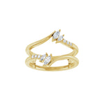 Diamond Ring Guard in 14K Gold, 1/4 CT TW - 14K Yellow Gold
