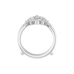Diamond Ring Guard in 14K Gold, 5/8 CT TW, 4 x 3mm Stones - 14K White Gold