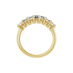 Diamond Seven-Stone Anniversary Band in 14K Gold, Emerald Diamonds - 14K Yellow Gold