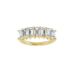 Diamond Seven-Stone Anniversary Band in 14K Gold, Emerald Diamonds - 14K Yellow Gold