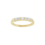 Diamond Seven-Stone Anniversary Band in 14K Gold or Platinum - 14K Yellow Gold
