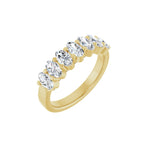 Diamond Seven-Stone Anniversary Band in 14K Gold or Platinum - 14K Yellow Gold