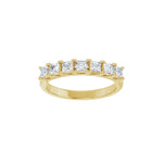 Diamond Seven-Stone Anniversary Band in 14K Gold, Round Diamonds - 14K Yellow Gold