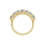 Diamond Share-Prong Seven-Stone Anniversary Band in 14K Gold or Platinum - 14K Yellow Gold