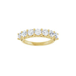 Diamond Share-Prong Seven-Stone Anniversary Band in 14K Gold or Platinum - 14K Yellow Gold