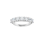 Diamond Share-Prong Seven-Stone Anniversary Band in 14K Gold or Platinum - 14K White Gold
