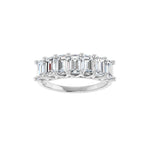 Diamond Share-Prong Seven-Stone Anniversary Band in 14K Gold or Platinum - 14K White Gold