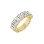 Diamond Shared-Prong Anniversary Band in 14K Gold, Emerald Diamonds - 14K Yellow Gold