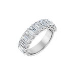 Diamond Shared-Prong Anniversary Band in 14K Gold, Emerald Diamonds - 14K White Gold