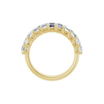 Diamond Shared-Prong Anniversary Band in 14K Gold, Emerald Diamonds - 14K Yellow Gold