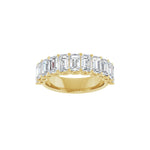 Diamond Shared-Prong Anniversary Band in 14K Gold, Emerald Diamonds - 14K Yellow Gold