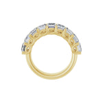 Diamond Shared-Prong Anniversary Band in 14K Gold, Emerald Diamonds - 14K Yellow Gold