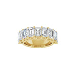 Diamond Shared-Prong Anniversary Band in 14K Gold, Emerald Diamonds - 14K Yellow Gold
