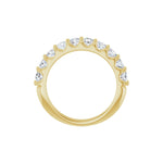 Diamond Shared-Prong Anniversary Band in 14K Gold or Platinum, Round Diamonds - 14K Yellow Gold