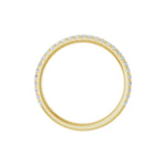 Diamond Shared-Prong Anniversary Band in 14K Gold or Platinum, Round Diamonds - 14K Yellow Gold