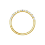 Diamond Shared-Prong Anniversary Band in 14K Gold or Platinum, Round Diamonds - 14K Yellow Gold