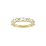 Diamond Shared-Prong Anniversary Band in 14K Gold or Platinum, Round Diamonds - 14K Yellow Gold