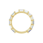 Diamond Shared-Prong Anniversary Band in 14K Gold or Platinum, Straight Baguette Diamonds - 14K Yellow Gold
