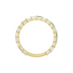 Diamond Shared-Prong Anniversary Band in 14K Gold or Platinum, Straight Baguette Diamonds - 14K Yellow Gold